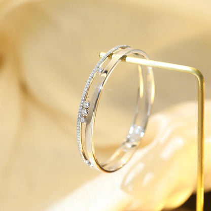 [Camiery]Move Romane Diamond Bangle Bracelet
