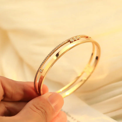 [Camiery]Move Romane Diamond Bangle Bracelet