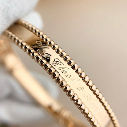 [Camiery]CLOVER PERLEE BRACELET SIGNATURE ENGRAVING SERIES