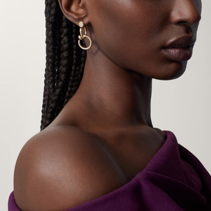 [Camiery] JUSTE FULL DIAMOND DOUBLE EARRINGS