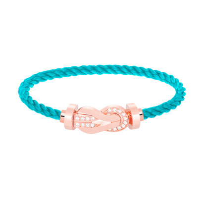 [Camiery]CHANCE LARGE 8 FIGURE BUCKLE HALF DIAMOND BRACELET ROSE GOLD