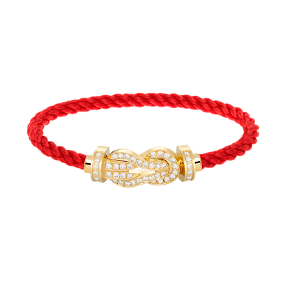 [Camiery]CHANCE LARGE 8 FIGURE BUCKLE FULLDIAMOND BRACELET GOLD