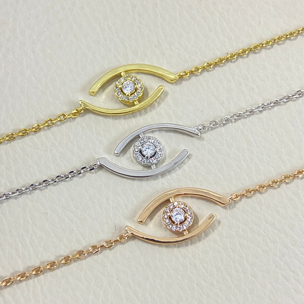 [Camiery]Lucky Eye Pave-Set Diamond Bracelet