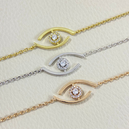 [Camiery]Lucky Eye Pave-Set Diamond Bracelet