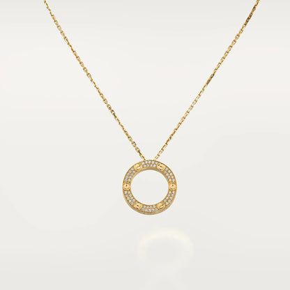 [Camiery] LOVE NECKLACE 16MM  FULL DIAMOND