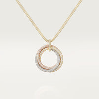 [Camiery] TRINITY LARGE FULL DIAMOND  NECKLACE