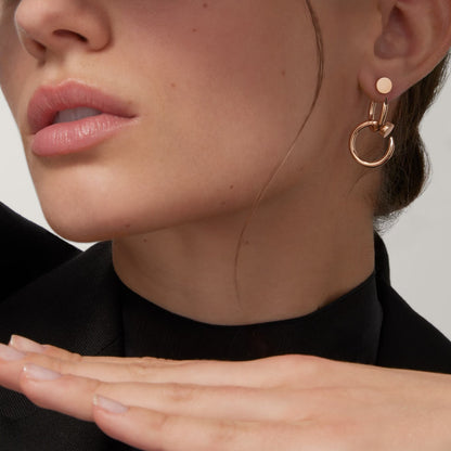 [Camiery] JUSTE NO DIAMOND DOUBLE EARRINGS