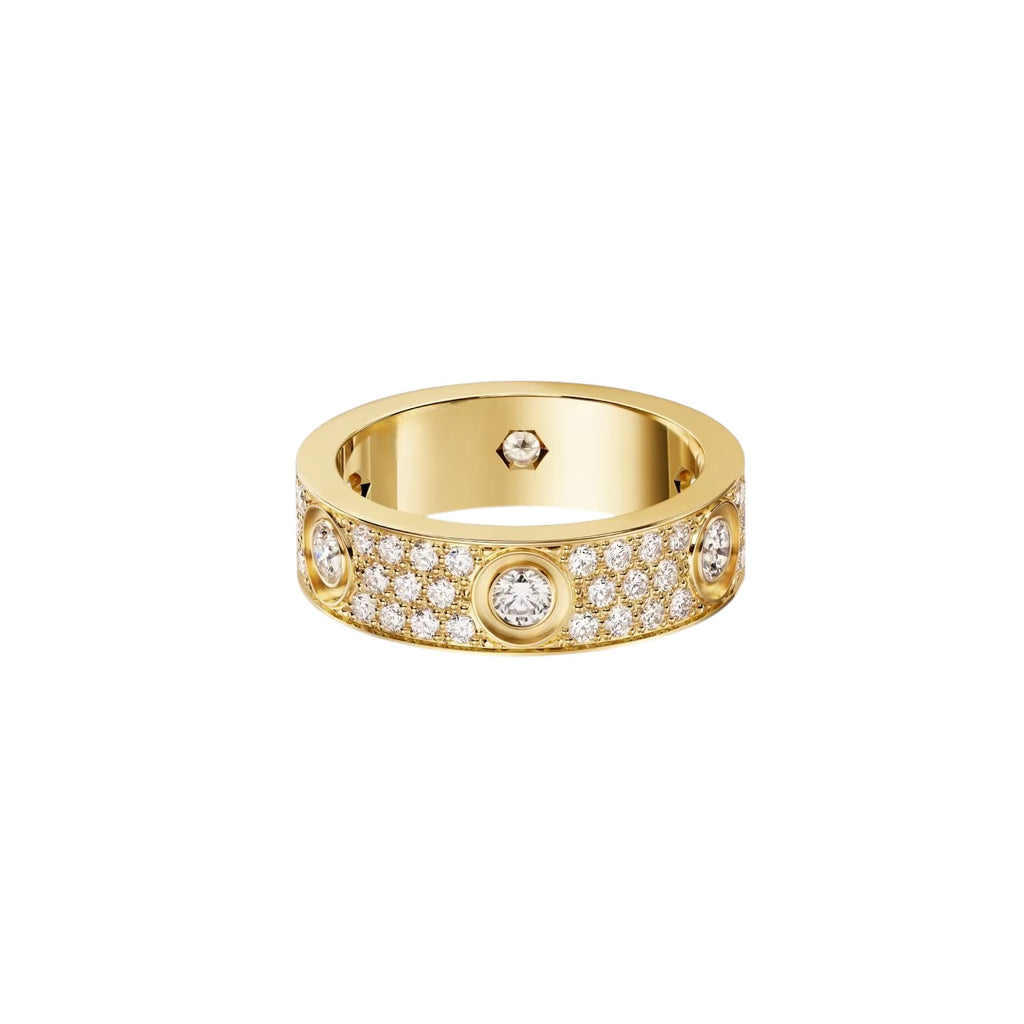 [Camiery] LOVE 5.5MM FULL-PAVE 6-DIAMOND RING