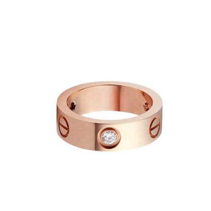 [Camiery] LOVE 5.5MM 3 DIAMOND RING