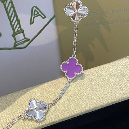 [Camiery] CLOVER 5 MOTIF VIOLET BRACELET COLLECTION