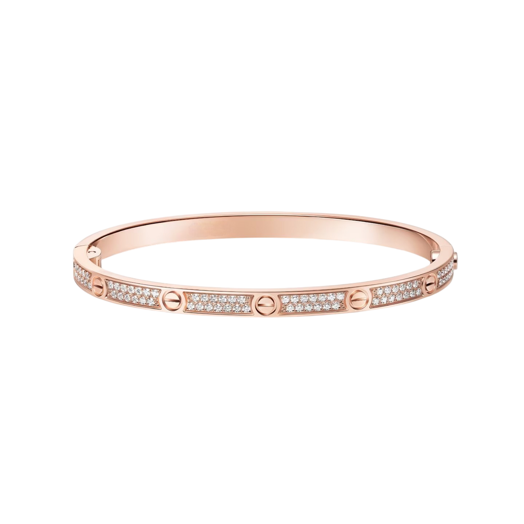 [Camiery] LOVE BRACELET 3.65MM DIAMOND-PAVED
