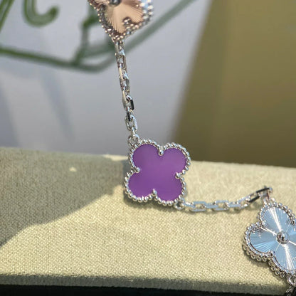 [Camiery] CLOVER 5 MOTIF VIOLET BRACELET COLLECTION