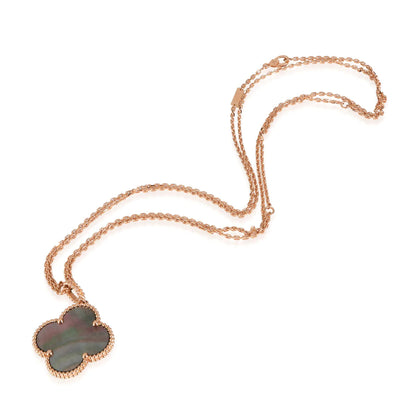 [Camiery]CLOVER 25MM GOLD DARK MOP BIG CLOVER NECKLACE