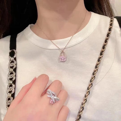 [Camiery]CONSTANCE PEDANT PURPLE DIAMOND NECKLACE