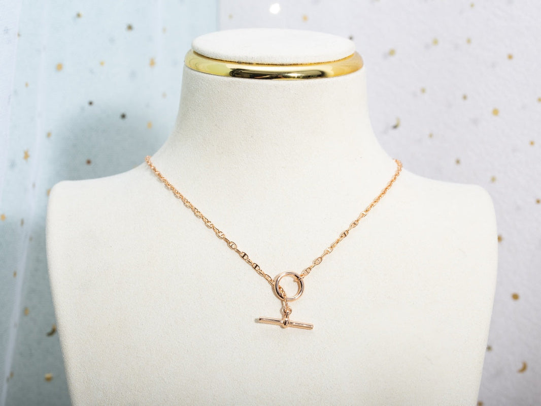[Camiery]ECHAPPEE NECKLACE PINK GOLD