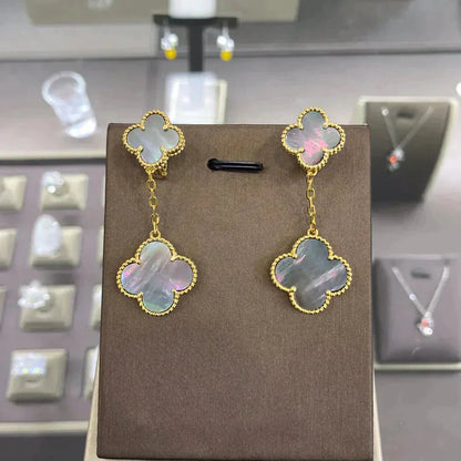 [Camiery]CLOVER 2 MOTIFS  EARRINGS (MULTIPLE CHOICESC