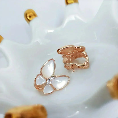 [Camiery]BUTTERFLY MOP DIAMOND EARRINGS