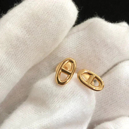 [Camiery]CHAINE SMALL EARRINGS GOLD AND SILVER