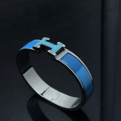 [Camiery]H BRACELET BLUE RAINBOW CERAMIC