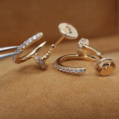 [Camiery] JUSTE FULL DIAMOND SMALL EARRINGS