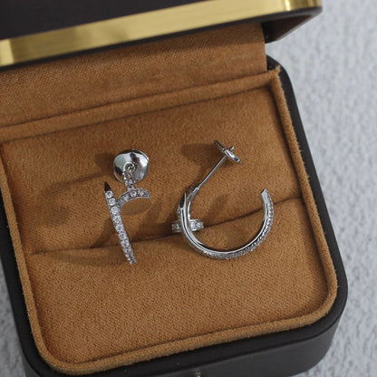 [Camiery] JUSTE FULL DIAMOND SMALL EARRINGS