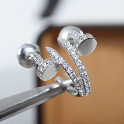 [Camiery] JUSTE FULL DIAMOND SMALL EARRINGS