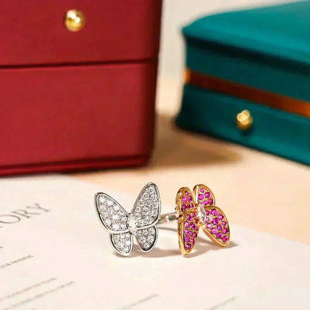 [Camiery]TWIN BUTTERFLY DIAMOND RING