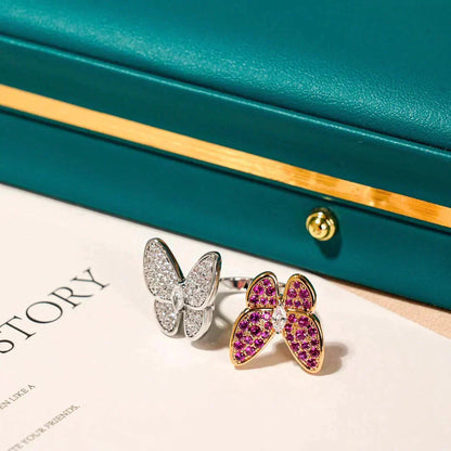 [Camiery]TWIN BUTTERFLY DIAMOND RING