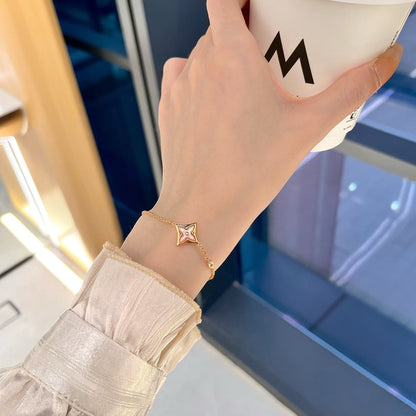 [Camiery]STAR 1 DIAMOND PINK GOLD BRACELET