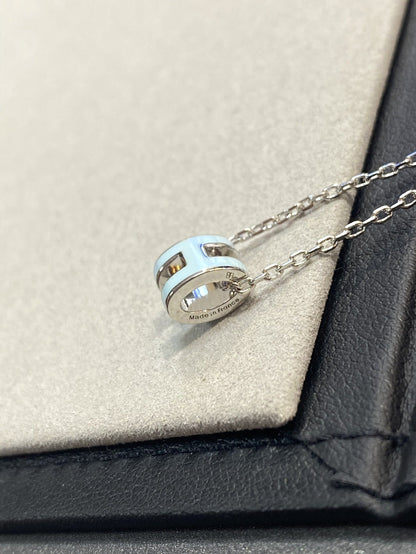 [Camiery]POP H LIGHT BLUE NECKLACE