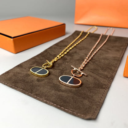 [Camiery]CHAINE VERSO BLACK CERAMIC NECKLACE