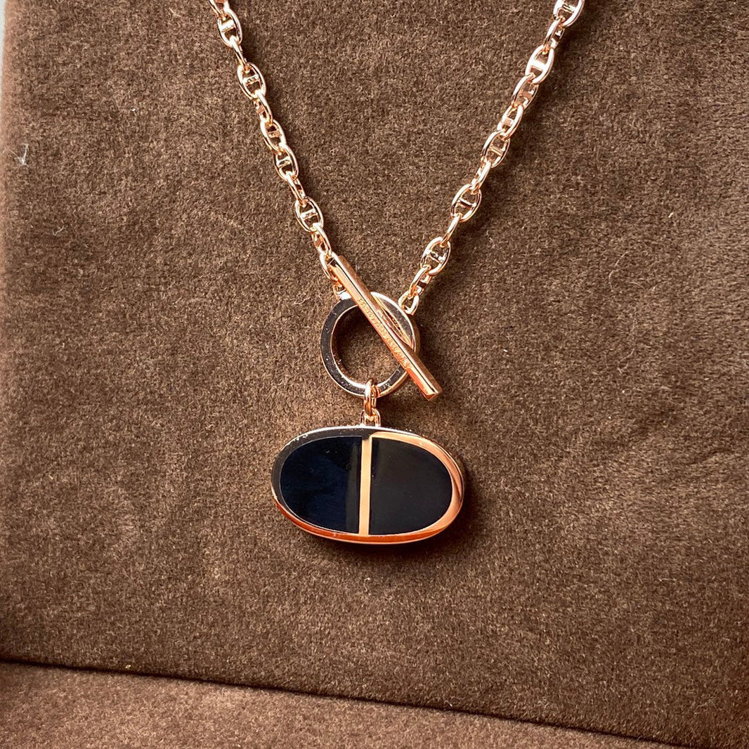 [Camiery]CHAINE VERSO BLACK CERAMIC NECKLACE