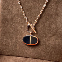 [Camiery]CHAINE VERSO BLACK CERAMIC NECKLACE