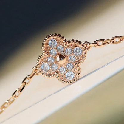 [Camiery]CLOVER 20 MOTIFS LASER DIAMOND NECKLACE