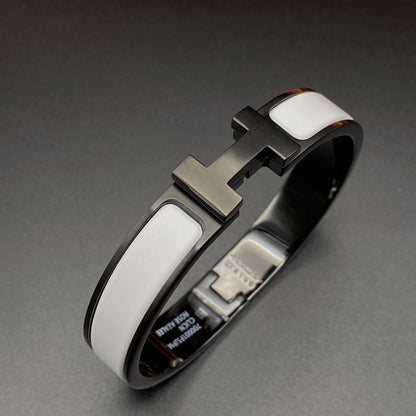 [Camiery]H BRACELET 12MM BLACK WHITE CERAMIC