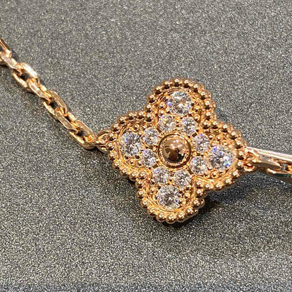 [Camiery] CLOVER 5 MOTIF FULL DIAMOND BRACELET COLLECTION