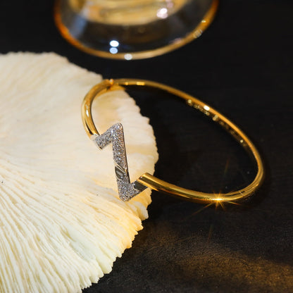 [Camiery]VOLTE UPSITE DOWN GOLD DIAMOND BRACELET