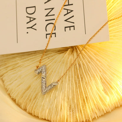 [Camiery]VOLT SILVER DIAMOND PEDANT NECKLACE