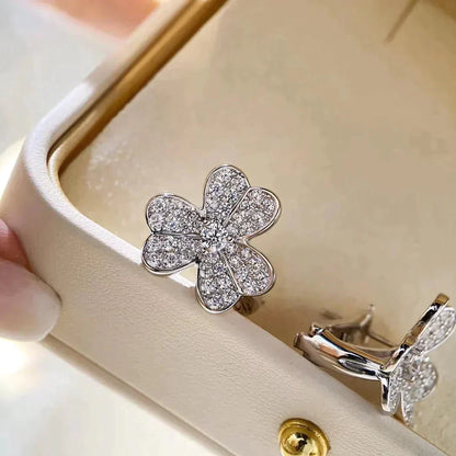 [Camiery]CLOVER COMOS DIAMOND EARRINGS SILVER