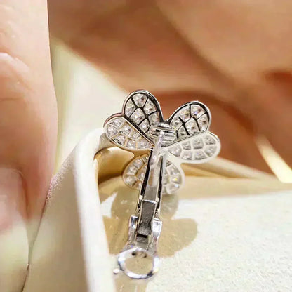 [Camiery]CLOVER COMOS DIAMOND EARRINGS SILVER