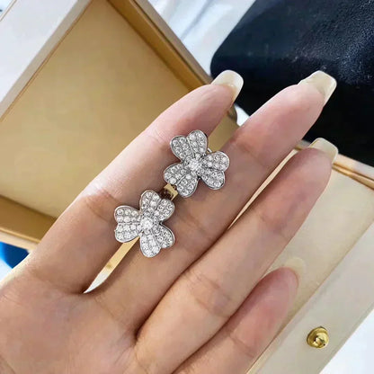 [Camiery]CLOVER COMOS DIAMOND EARRINGS SILVER