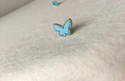 [Camiery]BUTTERFLY TURQUOISE EARRINGS SILVER