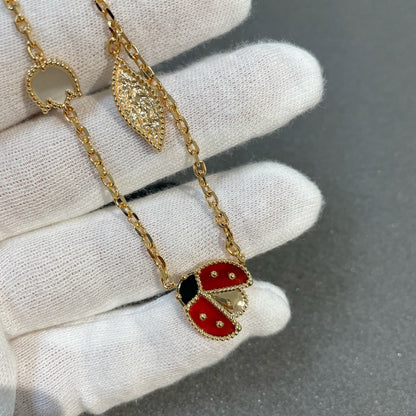 [Camiery]LUCKY SPRING 15 MOTIFS GOLD NECKLACE