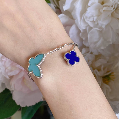 [Camiery]LUCKY SPRING SILVER BRACELET 4 MOTIF