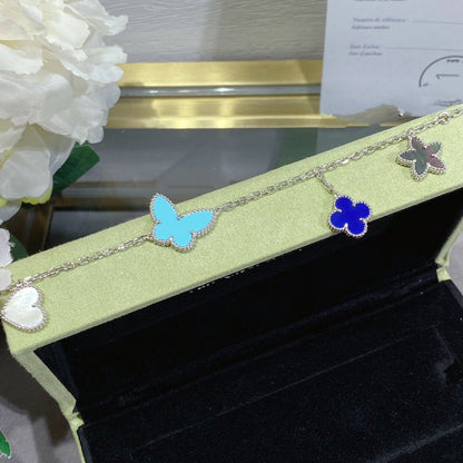 [Camiery]LUCKY SPRING SILVER BRACELET 4 MOTIF