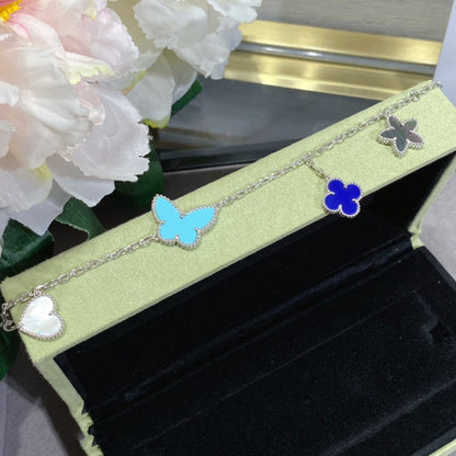 [Camiery]LUCKY SPRING SILVER BRACELET 4 MOTIF