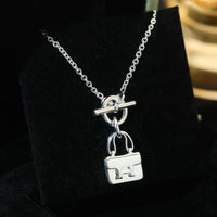[Camiery]POP H PEDANT SILVER NECKLACE