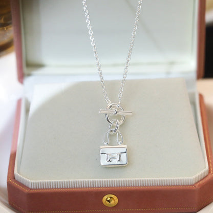 [Camiery]POP H PEDANT SILVER NECKLACE