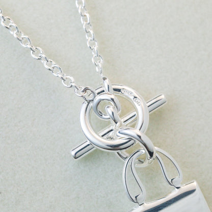 [Camiery]POP H PEDANT SILVER NECKLACE