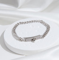 [Camiery]KELLY CHAIN SILVER DIAMOND BRACELET